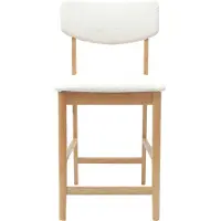 vidaXL Eetstoelen 2 st Massief Rubberhout Naturel 48 x 49 x 95 cm