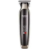 Kemei 1571 Professionele T-Blade Trimmer met LCD Display - Oplaadbaar - Grey