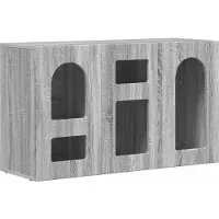 vidaXL Dressoir ELST Grijs Sonoma 100 x 35 x 59 cm Bewerkt hout