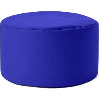 DS Produkte Zitzak poef | Compacte zitzak met 3-in-1-functie: comfortabele poef, handig tafeltje en stijlvolle voetenbank voor binnen en buiten | Met flexibele EPS-vulling | Ø 25 x 45 cm