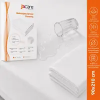 Jacare Waterdichte Molton Matrasbeschermer Economy - 90x210 - Antibacterieel & Ademende Hoeslaken - Molton met Elastiek - Vinyl Kwaliteit Matrasbeschermer - Incontinentie Matrasbeschermer - Wit