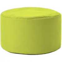 Lumaland Zitzak poef | Compacte zitzak met 3-in-1-functie: comfortabele poef, handig tafeltje en stijlvolle voetenbank voor binnen en buiten | Met flexibele EPS-vulling | Ø 25 x 45 cm