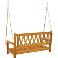 vidaXL Tuin Schommelbank 2 -Seater 110 x 56 x 58 cm Naturel
