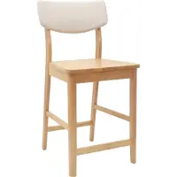 vidaXL Eetstoelen 2 st Massief Rubberhout Naturel 48 x 49 x 95 cm
