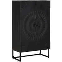 vidaXL Highboard Zwart 55 x 30 x 95 cm