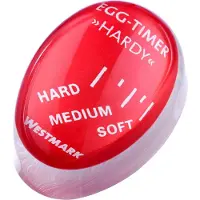 Westmark Eierwekker Hardy – praktische eierwekker voor gekookte eieren, timer voor hard en zacht gekookte eieren, gemakkelijke hulp voor de ideale hardheid – polyresin