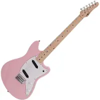 Gear4Music Seattle Electric Guitar by Pink