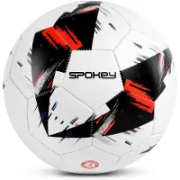 Spokey Voetbal - Maat 5 - 23cm - Opgepompt - Wit/Zwart - PVC - Leren bal - Voor Binnen & Buiten - Sport - Tuin