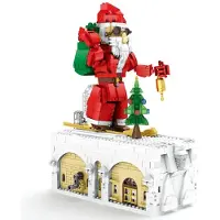 ReoBrix 66001 Kerstman Mechanisch Bouwset, 1039 onderdelen, vanaf 14 jaar