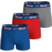 NFL Boxershorts 'Buffalo Bills' blauw / grijs / rood