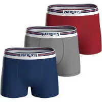 NFL Boxershorts ' NFL New England Patriots ' navy / grijs / knalrood