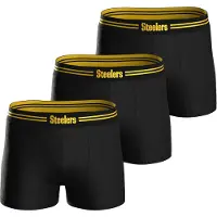 NFL Boxershorts 'Pittsburgh Steelers' geel / zwart