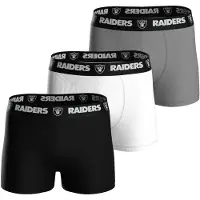 NFL Boxershorts ' Las Vegas Raiders ' grijs / zwart / wit