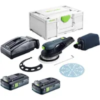 Festool ETSC 2 150-Basic accu-excentrische schuurmachine 18 V 150 mm borstelloos + 2x accu 4,0 Ah + oplader + Systainer