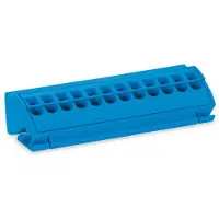 Wago verdeelrailblok 4qmm, type 812-104, blauw, AWG 20-12, klemverbinding