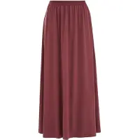 We fashion - Dames maxi rok met tailleband - Regular fit - Oudroze - Maat: S