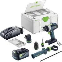 Festool TPC 18/4-Basic-Set accu-slagboormachine 18 V 75 Nm borstelloos + 1x accu 5,0 Ah + snellader + Systainer