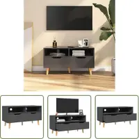 The Living Store TV-meubel Stereokast - 90 x 40 x 48.5 cm - Grijs - Spaanplaat
