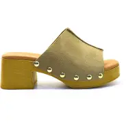 Vamos Daria Slippers | Maat 36 Dames Taupe