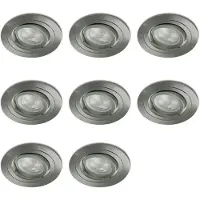 Lybardo - Inbouwspots - 8-pack - Spotjes Inbouw - Veneto - Kantelbaar