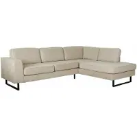Lizzely Garden & Living Hoekbank design Puckerto 290cm bank taupe velvet hoek loungebank rechts bankstel hoeksalon zetel
