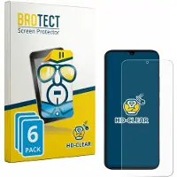 BROTECT - Screenprotector voor Xiaomi Redmi R70 5G - Folie Beschermfolie transparant 6 Stuks