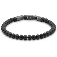 Frank 1967 7FB-0843 – – Heren Armband – Kralenarmband – Vintage – Zilverkleurig (IP)