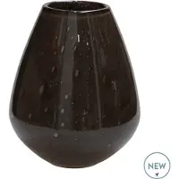Vase the World Vaas Tasman Elite | Bruin | Mondgeblazen dik glas | Ø18 x H20 cm