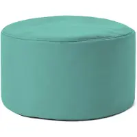 Lumaland Zitzak poef | Compacte zitzak met 3-in-1-functie: comfortabele poef, handig tafeltje en stijlvolle voetenbank voor binnen en buiten | Met flexibele EPS-vulling | Ø 25 x 45 cm