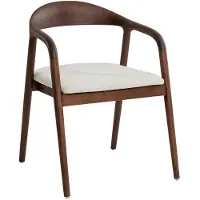 Molecule stoel 'Claire' essenhout walnoot stof Ote Milan 103 beige - 5.9 kg