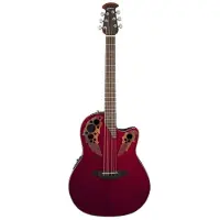Ovation Elektro-Akoestische Gitaar Celebrity Elite Mid Cutaway Ruby Red
