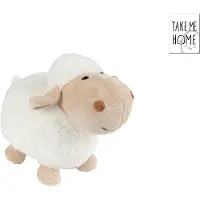 Merkloos Take Me Home Schaap Pluche Staand 27cm Wit wit Pluche Knuffel