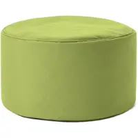 Lumaland Zitzak poef | Compacte zitzak met 3-in-1-functie: comfortabele poef, handig tafeltje en stijlvolle voetenbank voor binnen en buiten | Met flexibele EPS-vulling | Ø 25 x 45 cm
