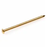 Homefix . Koper spijkers. Draadnagels bolkop messing 1.5x20mm 125 gram.