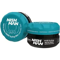 Nish Man M4 Matte Haarwax - Ultra Sterke Hold - voor Mannen
