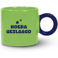 Miko Mok “Hoera geslaagd” - Diploma Cadeau - Grappige Geslaagd Mok - Cadeau - Examen