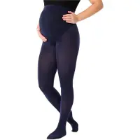 Be Mammy Dames Panty - Zwangerschapspanty - 100 DEN - Medium gloss - Polyamide - BE-GI-1120 - Donkerblauw - M