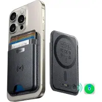 ESR Classic Geo Wallet | Pasjeshouder voor 5 pasjes | Compatibel met MagSafe en met Zoek Mijn-App | Zwart