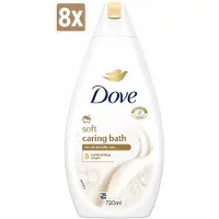 Dove 8 x - Douchegel - Soft Caring Bath - 720ml