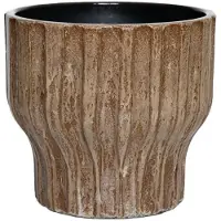 HS Potterie Vaas vigo d19h40cm bruin