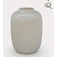 Green Boutiq Vaas glas - M - H35 W25 -Artic Ivory