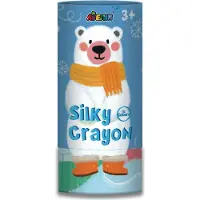 Avenir Silky Crayon - Ijsbeer - 12 Kleuren - Wateroplosbaar - 3 Jaar