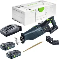 Festool RSC 18 EB Basic accu- reciprozaag 18 V borstelloos + 1x accu 4.0 Ah + snellader + systainer