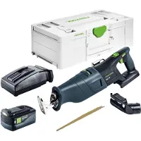 Festool RSC 18 EB-Basic accu-reciprozaag 18 V borstelloos + 1x accu 5,0 Ah + oplader + Systainer