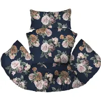 Ferocity - Hangstoel Kussen - Hangstoelkussen - Tuincocon Kussen - Schommelkussen - Polyester - Rosen