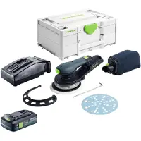 Festool ETSC 2 150-Basic accu-excentrische schuurmachine 18 V 150 mm borstelloos + 1x accu 4,0 Ah + oplader + Systainer