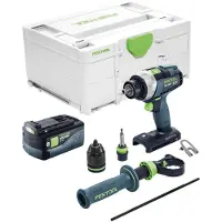 Festool TDC 18/4-Basic accuboormachine 18 V 75 Nm borstelloos + 1x accu 5,0 Ah + Systainer - zonder oplader