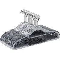 Songmics - Kledinghangers - Kledinghangers Set van 50 - Kunststof - Antislip - Ruimtebesparend