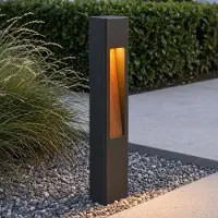 LumenXL Buiten staande lamp Tavien - antraciet en houtlook