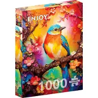 Enjoy Puzzle Puzzel kleurrijke vogel 1000 delen 1 St